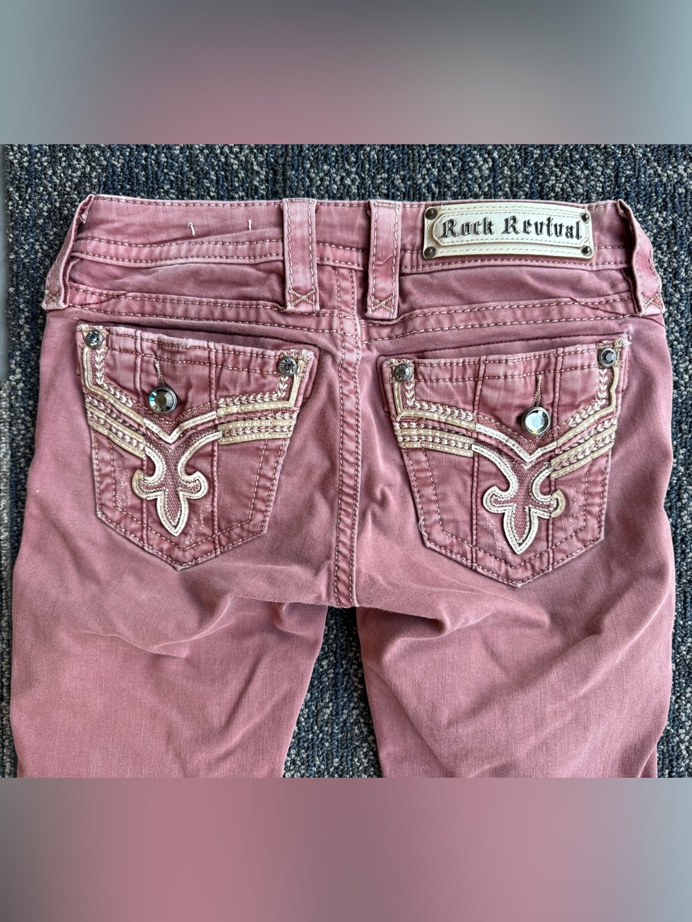 Rock Revival Women's Skinny Jeans - Dusty Rose